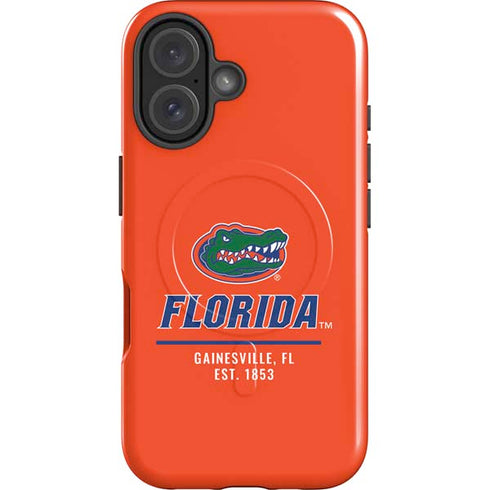 University of Florida Gainesville Est 1853 iPhone 16 Plus Magsafe Impact Case