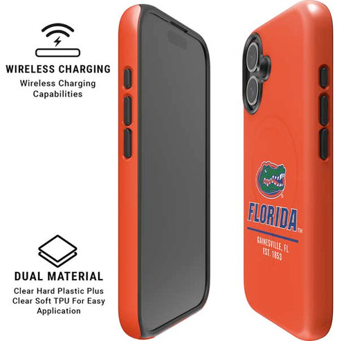 University of Florida Gainesville Est 1853 iPhone 16 Plus Magsafe Impact Case