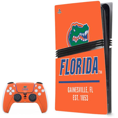 University of Florida Gainesville Est 1853 PS5 Pro Bundle Skin