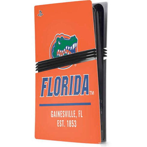 University of Florida Gainesville Est 1853 PS5 Pro Console Skin
