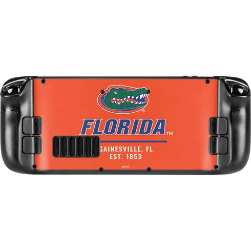 University of Florida Gainesville Est 1853 Steam Deck Handheld Gaming Computer Skin
