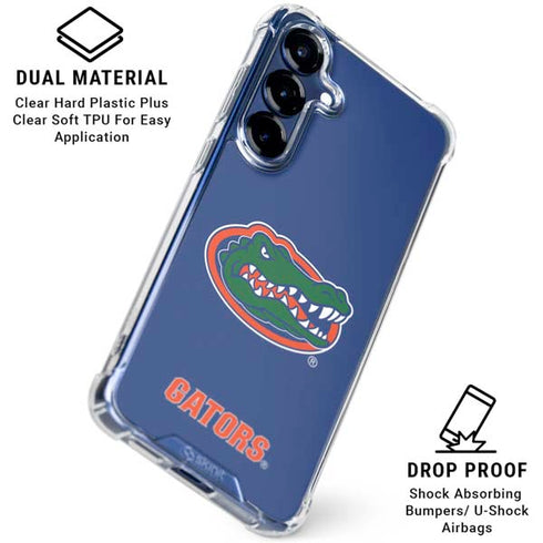 University of Florida Gators Mascot Blue Galaxy S25 Clear Case