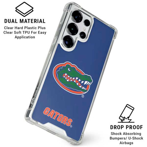 University of Florida Gators Mascot Blue Galaxy S26 Ultra Clear Case