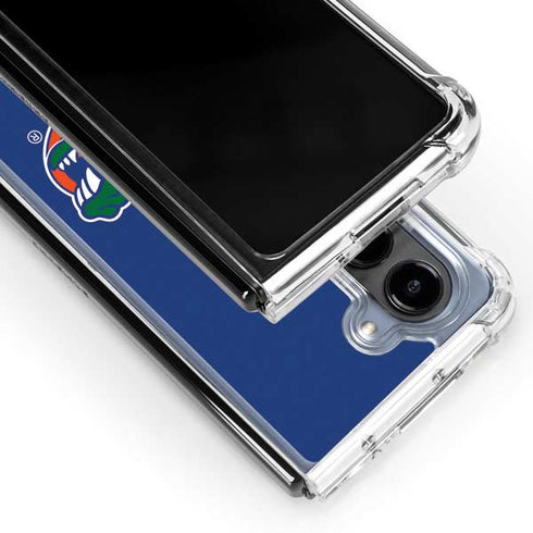 University of Florida Gators Mascot Blue Galaxy Z Fold5 5G Clear Case