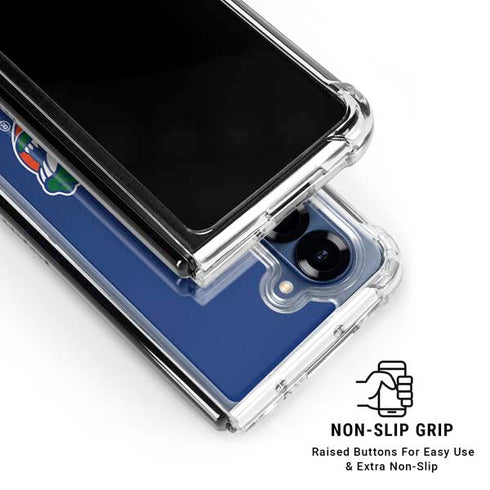 University of Florida Gators Mascot Blue Galaxy Z Fold6 Clear Case
