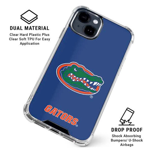 University of Florida Gators Mascot Blue iPhone 15 Clear Case