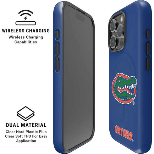 University of Florida Gators Mascot Blue iPhone 16 Pro Max Magsafe Impact Case