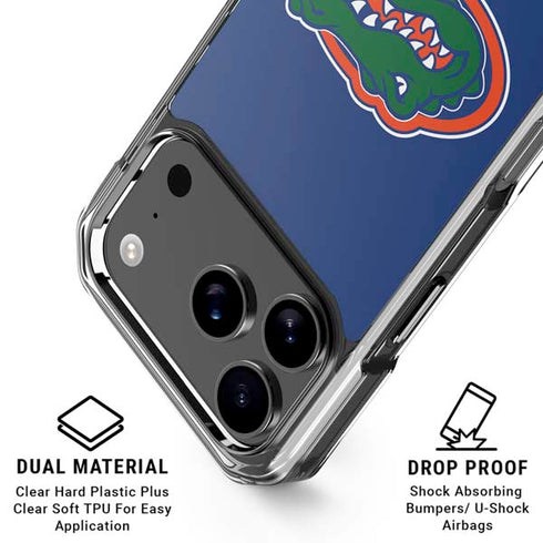 University of Florida Gators Mascot Blue iPhone 17 Pro Clear Case