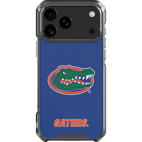 University of Florida Gators Mascot Blue iPhone 17 Pro Max Clear Case