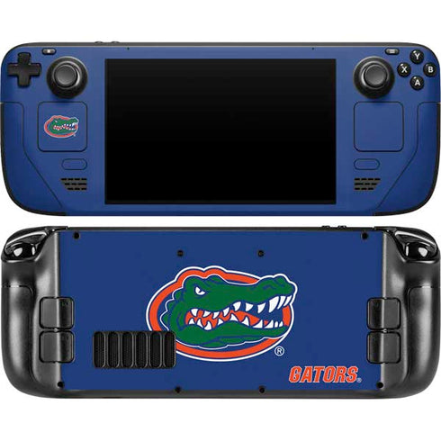 University of Florida Gators Mascot Blue Steam Deck Handheld Gaming Computer OLED Skin