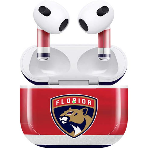 NHL Florida Panthers Alternate Jersey Apple AirPods (3rd Gen 2021) Skin
