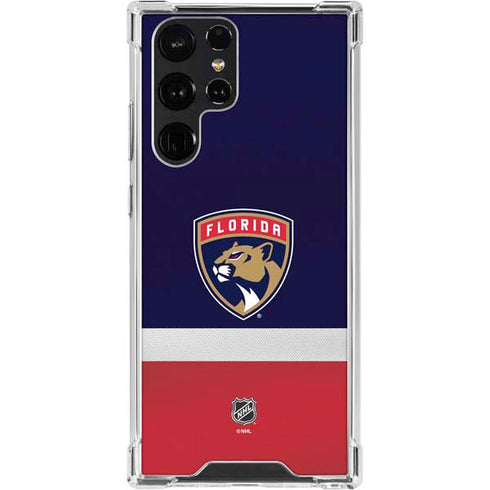 NHL Florida Panthers Alternate Jersey Galaxy S23 Ultra Clear Case