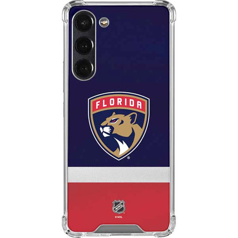 NHL Florida Panthers Alternate Jersey Galaxy S24 FE Clear Case