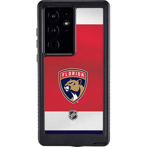 NHL Florida Panthers Alternate Jersey Galaxy S24 Ultra Waterproof Case