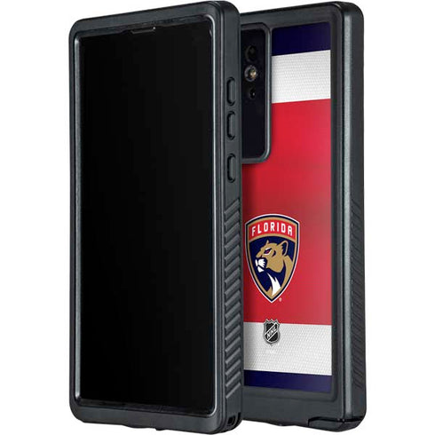 NHL Florida Panthers Alternate Jersey Galaxy S24 Ultra Waterproof Case