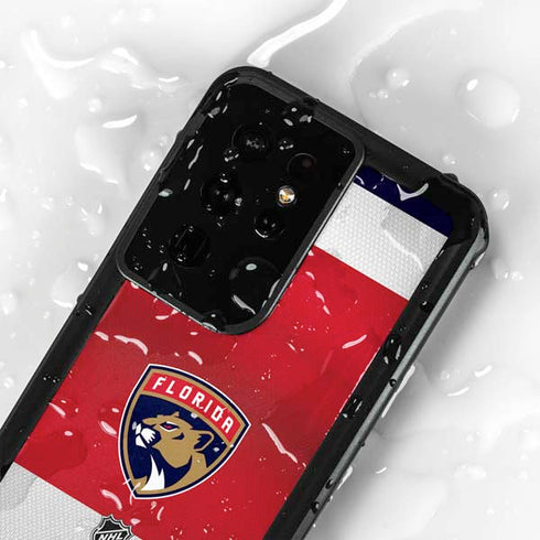 NHL Florida Panthers Alternate Jersey Galaxy S24 Ultra Waterproof Case