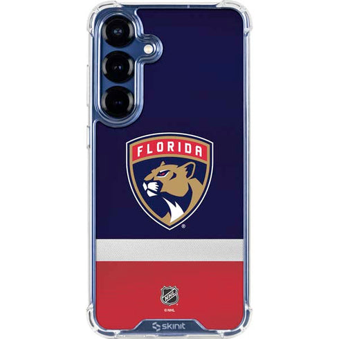 NHL Florida Panthers Alternate Jersey Galaxy S25 Clear Case