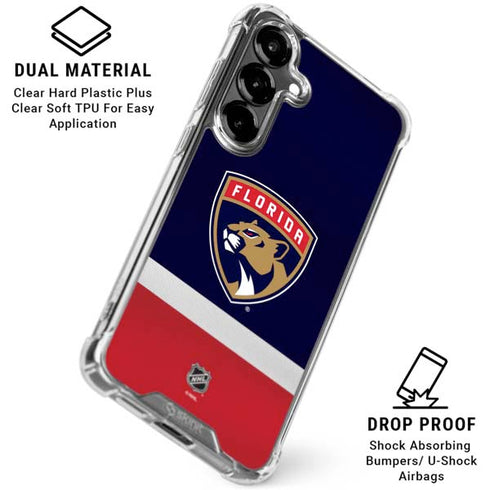 NHL Florida Panthers Alternate Jersey Galaxy S26 Clear Case
