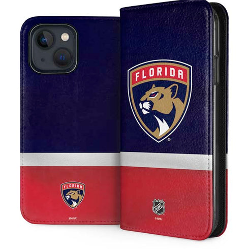 NHL Florida Panthers Alternate Jersey iPhone 15 Plus Folio Case