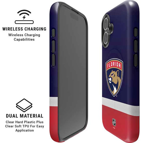 NHL Florida Panthers Alternate Jersey iPhone 16 Plus Magsafe Impact Case