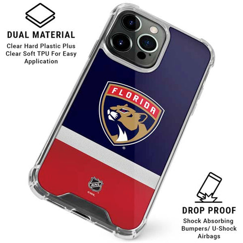 NHL Florida Panthers Alternate Jersey iPhone 16 Pro Max Clear Case