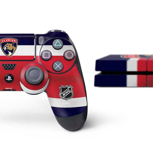 NHL Florida Panthers Alternate Jersey PS4 Console and Controller Bundle Skin