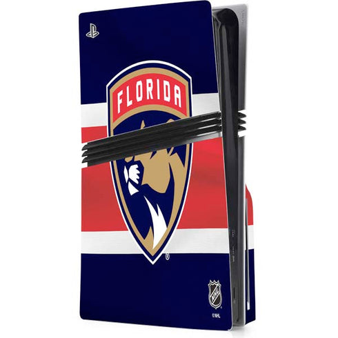 NHL Florida Panthers Alternate Jersey PS5 Pro Disk Console Skin
