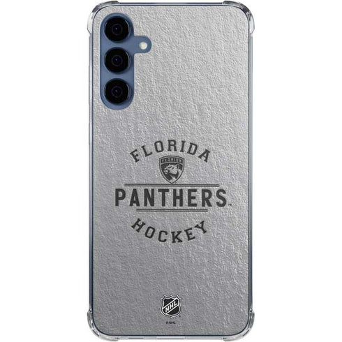 NHL Florida Panthers Black Text Galaxy A35 5G Clear Case