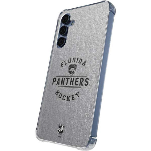 NHL Florida Panthers Black Text Galaxy A35 5G Clear Case