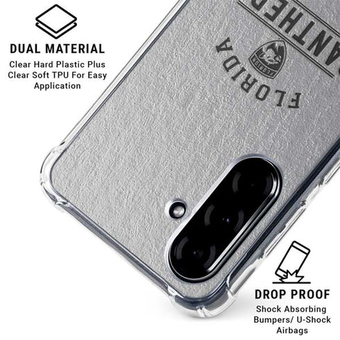 NHL Florida Panthers Black Text Galaxy A36 5G Clear Case