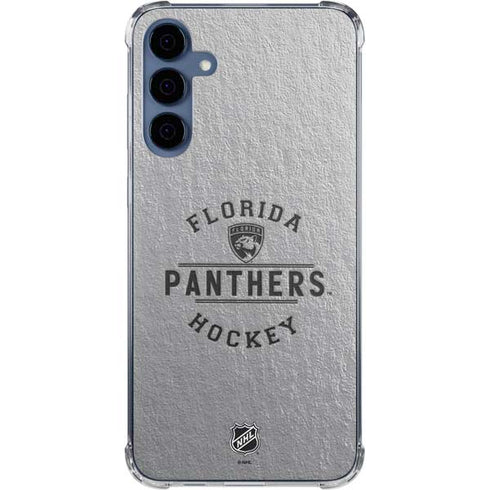 NHL Florida Panthers Black Text Galaxy A55 5G Clear Case
