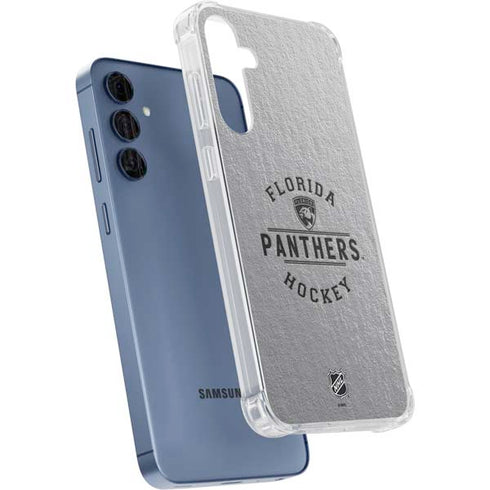 NHL Florida Panthers Black Text Galaxy A55 5G Clear Case