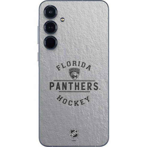 NHL Florida Panthers Black Text Galaxy A55 5G Skin