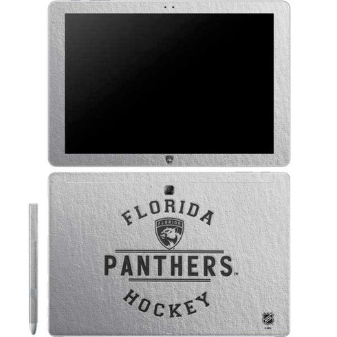 NHL Florida Panthers Black Text Galaxy Book 12in Skin