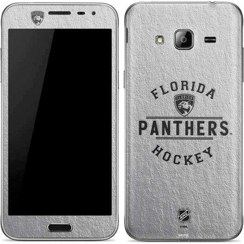 NHL Florida Panthers Black Text Galaxy J3 Skin