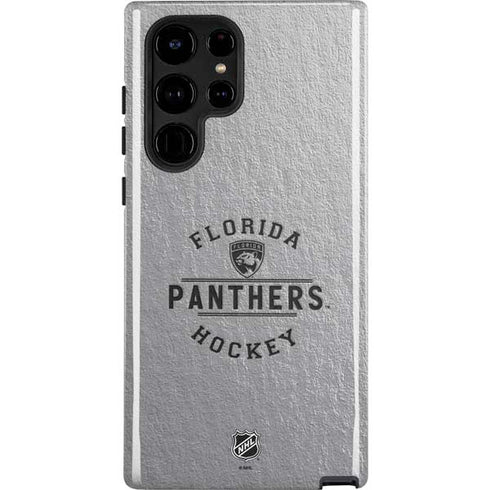 NHL Florida Panthers Black Text Galaxy Cases