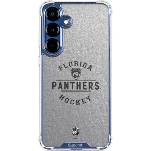 NHL Florida Panthers Black Text Galaxy S25 Clear Case
