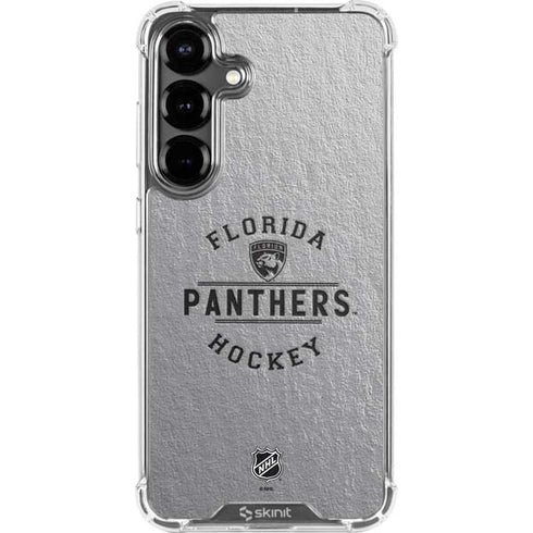 NHL Florida Panthers Black Text Galaxy S26 Clear Case