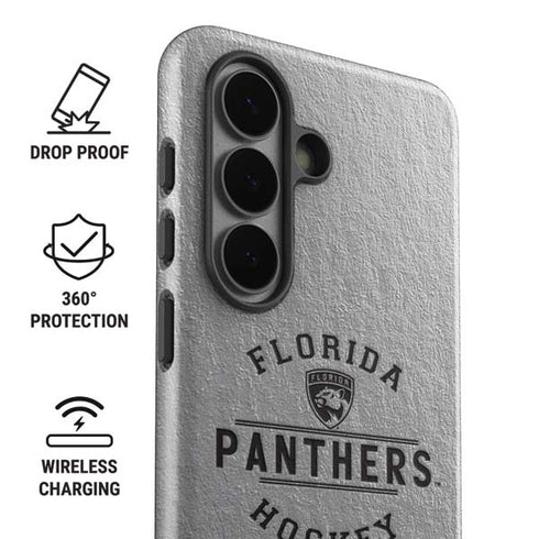 NHL Florida Panthers Black Text Galaxy S26 Impact Case