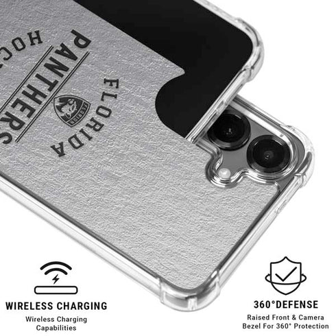 NHL Florida Panthers Black Text Galaxy S26 Plus Clear Case
