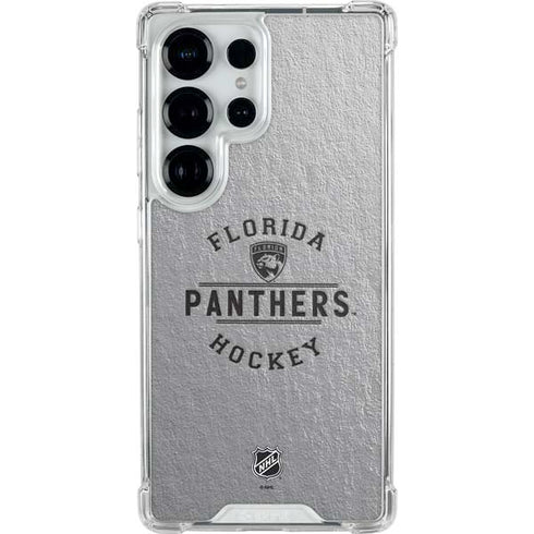 NHL Florida Panthers Black Text Galaxy S26 Ultra Clear Case
