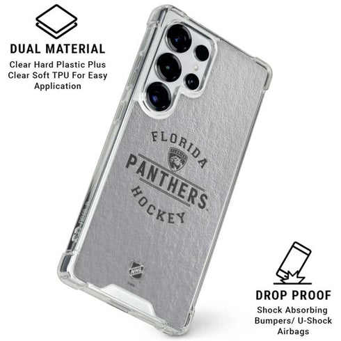 NHL Florida Panthers Black Text Galaxy S26 Ultra Clear Case