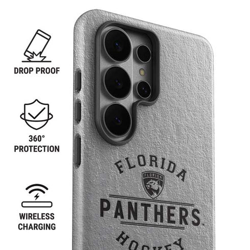 NHL Florida Panthers Black Text Galaxy S26 Ultra Impact Case