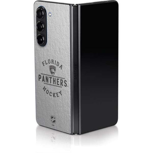 NHL Florida Panthers Black Text Galaxy Z Fold5 5G Skin