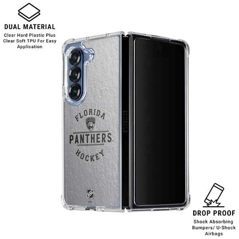 NHL Florida Panthers Black Text Galaxy Z Fold6 Clear Case