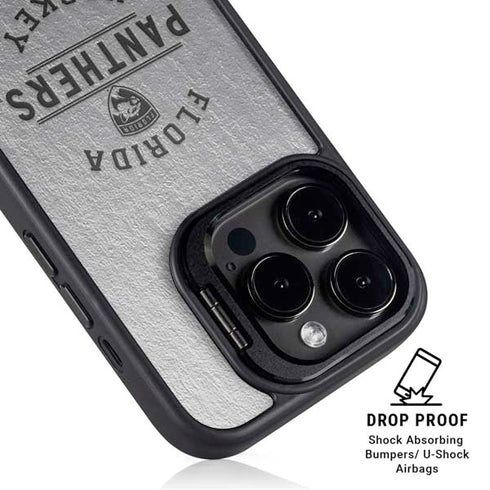 NHL Florida Panthers Black Text iPhone 14 Pro Max Kickstand Case