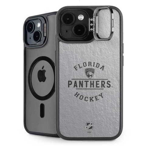 NHL Florida Panthers Black Text iPhone 15 Plus Kickstand Case