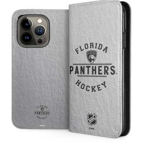 NHL Florida Panthers Black Text iPhone 15 Pro Folio Case