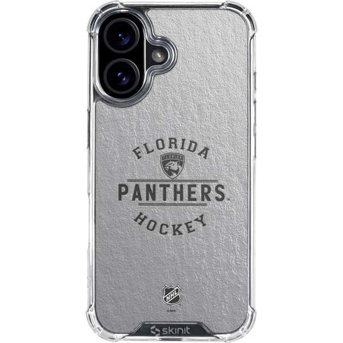 NHL Florida Panthers Black Text iPhone 16 Plus Clear Case