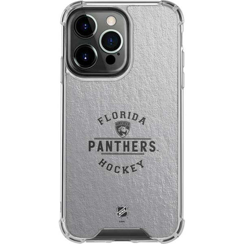 NHL Florida Panthers Black Text iPhone 16 Pro Clear Case